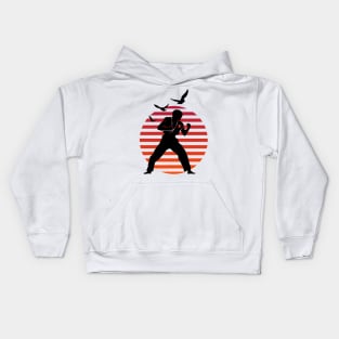 Master of Attack First Karate on Sunset White Kids Hoodie